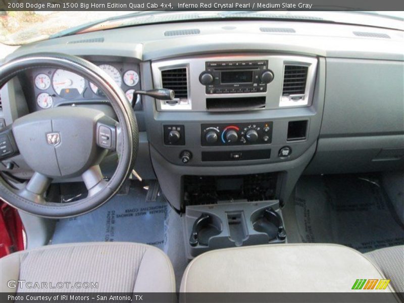 Inferno Red Crystal Pearl / Medium Slate Gray 2008 Dodge Ram 1500 Big Horn Edition Quad Cab 4x4