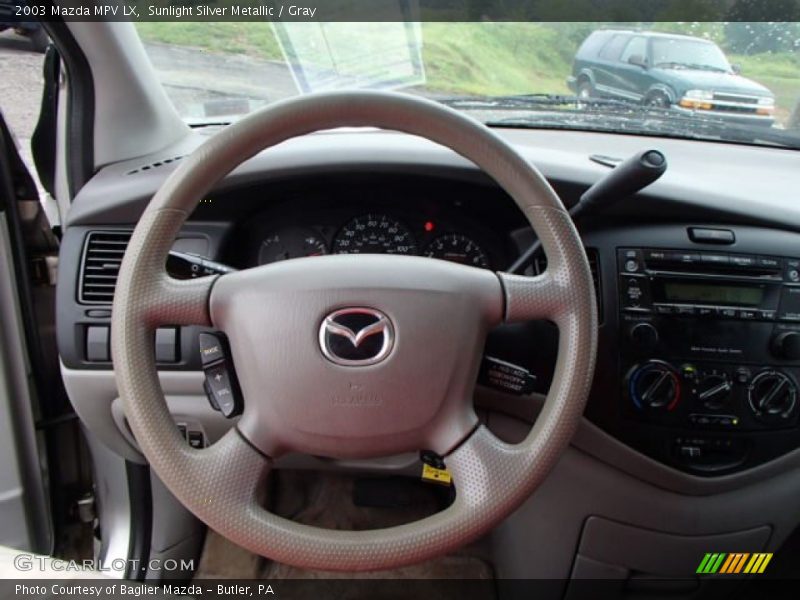 Sunlight Silver Metallic / Gray 2003 Mazda MPV LX