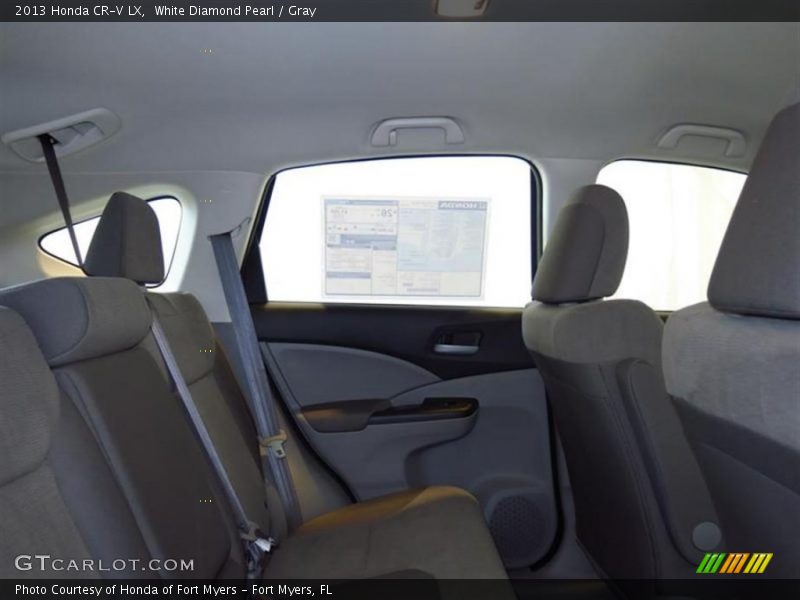 White Diamond Pearl / Gray 2013 Honda CR-V LX