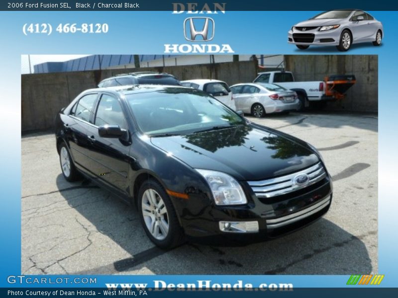 Black / Charcoal Black 2006 Ford Fusion SEL