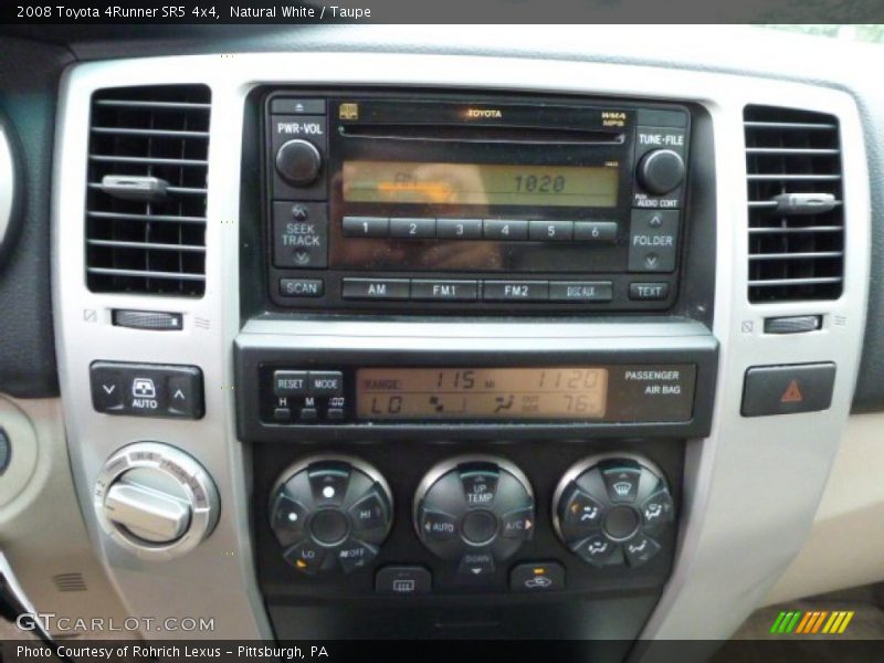 Natural White / Taupe 2008 Toyota 4Runner SR5 4x4