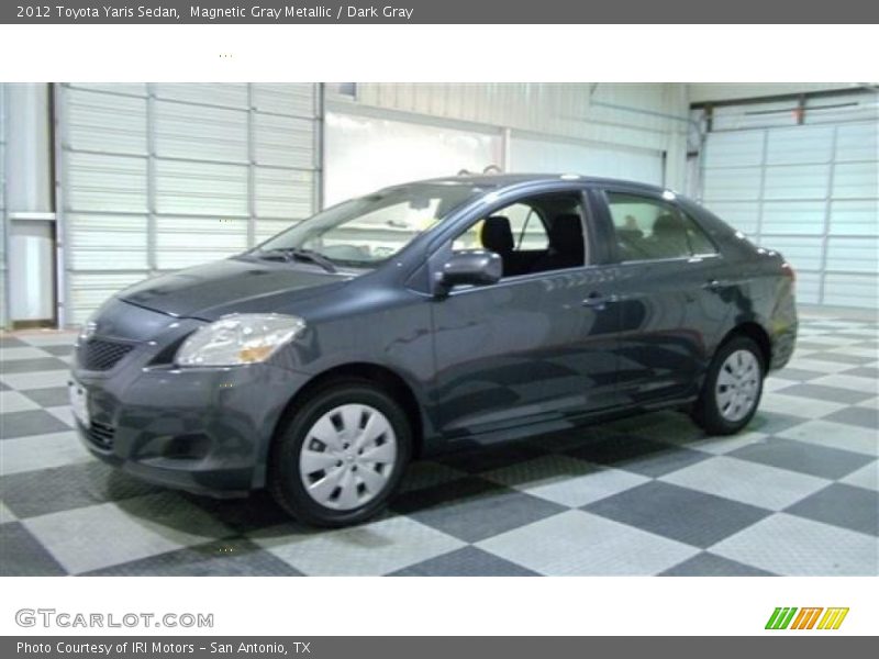 Magnetic Gray Metallic / Dark Gray 2012 Toyota Yaris Sedan