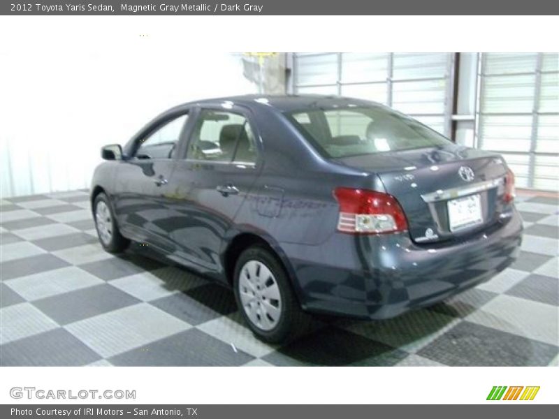Magnetic Gray Metallic / Dark Gray 2012 Toyota Yaris Sedan