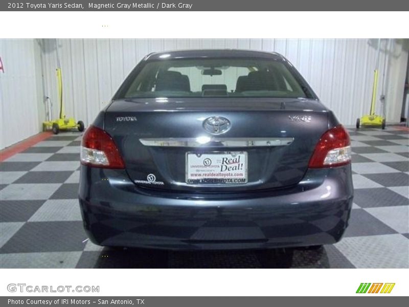 Magnetic Gray Metallic / Dark Gray 2012 Toyota Yaris Sedan