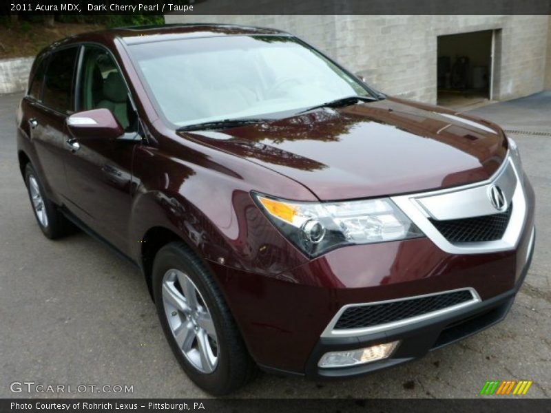 Dark Cherry Pearl / Taupe 2011 Acura MDX