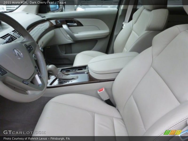 Front Seat of 2011 MDX 
