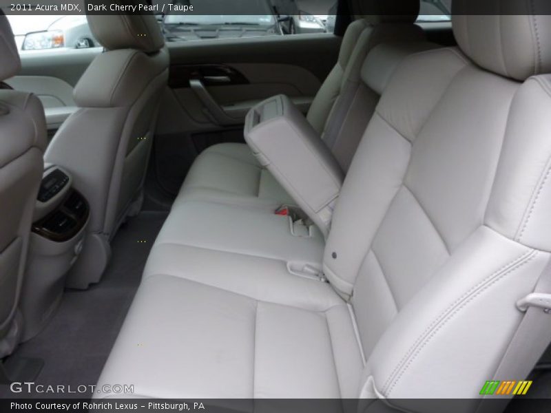 Rear Seat of 2011 MDX 