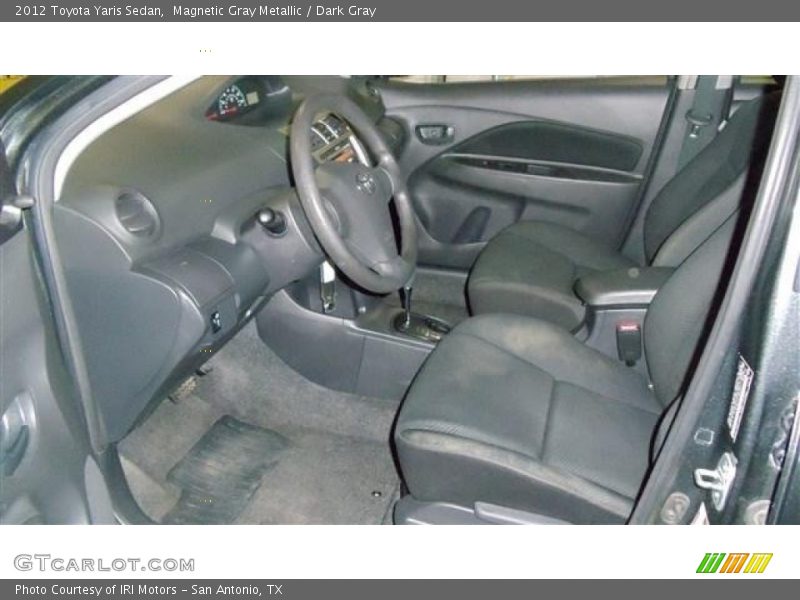 Magnetic Gray Metallic / Dark Gray 2012 Toyota Yaris Sedan