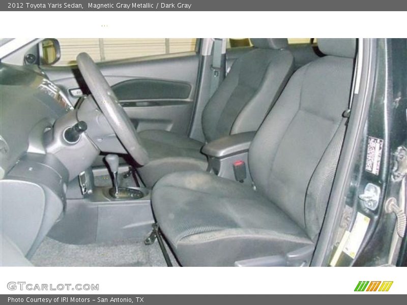 Magnetic Gray Metallic / Dark Gray 2012 Toyota Yaris Sedan