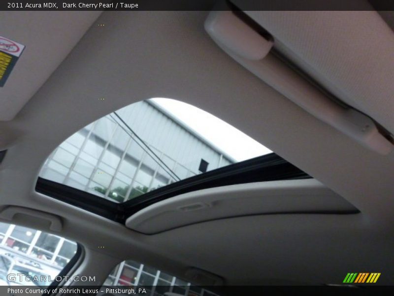 Dark Cherry Pearl / Taupe 2011 Acura MDX