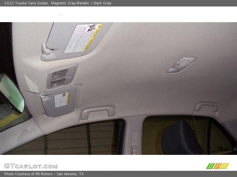Magnetic Gray Metallic / Dark Gray 2012 Toyota Yaris Sedan