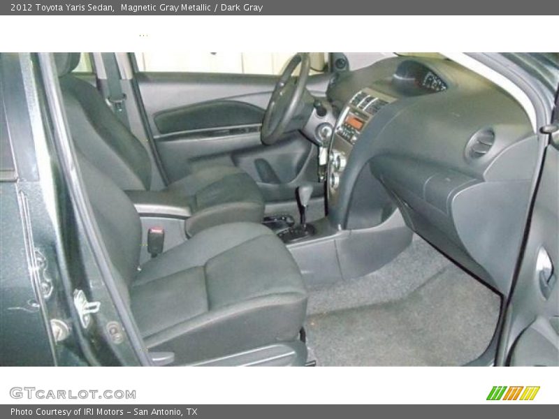 Magnetic Gray Metallic / Dark Gray 2012 Toyota Yaris Sedan
