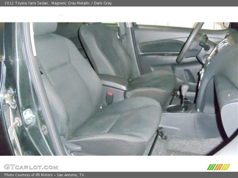 Magnetic Gray Metallic / Dark Gray 2012 Toyota Yaris Sedan