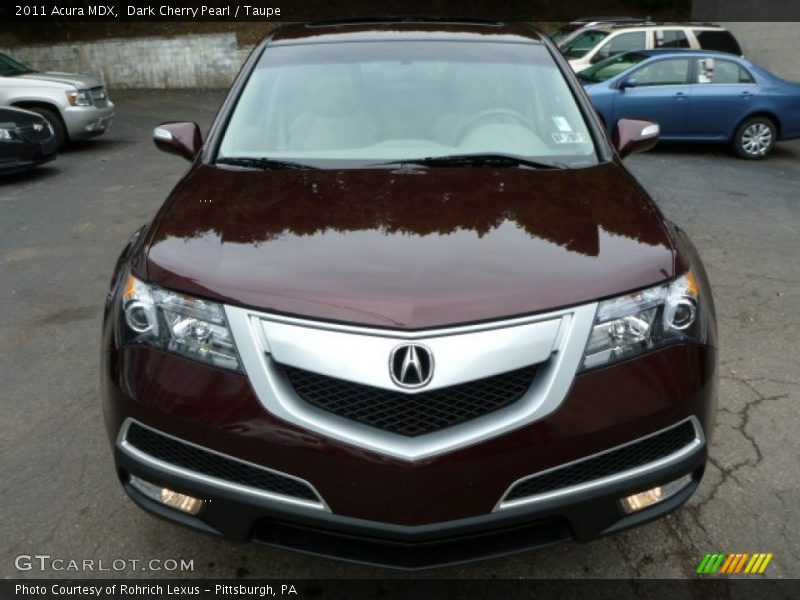 Dark Cherry Pearl / Taupe 2011 Acura MDX