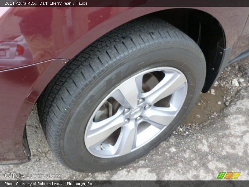 Dark Cherry Pearl / Taupe 2011 Acura MDX