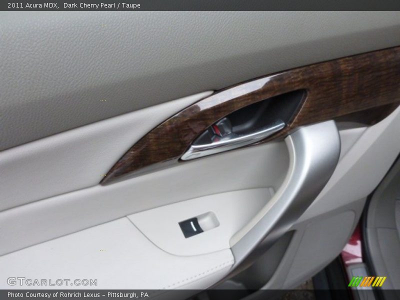 Dark Cherry Pearl / Taupe 2011 Acura MDX
