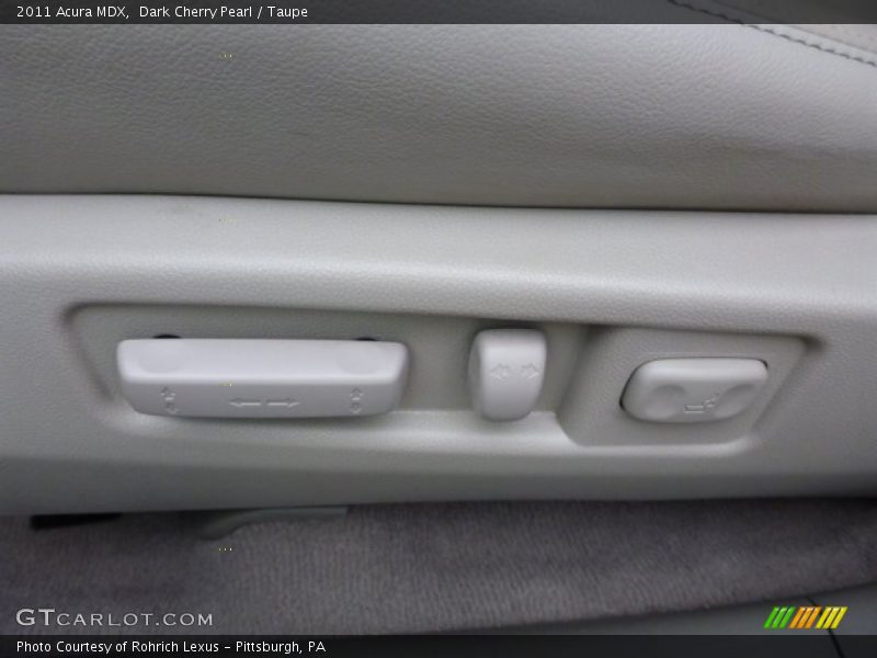 Dark Cherry Pearl / Taupe 2011 Acura MDX