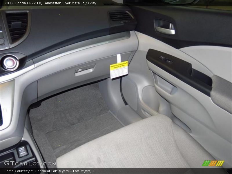 Alabaster Silver Metallic / Gray 2013 Honda CR-V LX