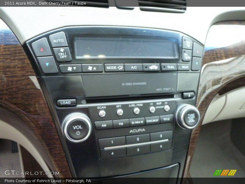 Dark Cherry Pearl / Taupe 2011 Acura MDX