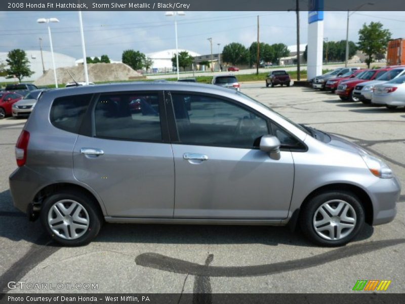 Storm Silver Metallic / Black/Grey 2008 Honda Fit Hatchback