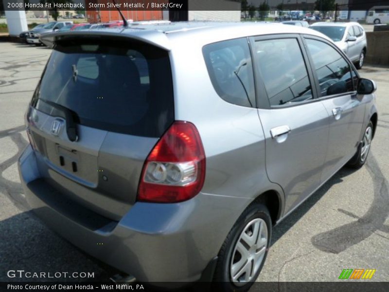 Storm Silver Metallic / Black/Grey 2008 Honda Fit Hatchback