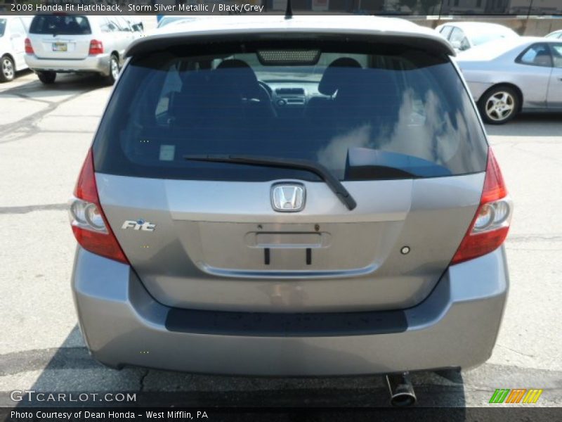 Storm Silver Metallic / Black/Grey 2008 Honda Fit Hatchback