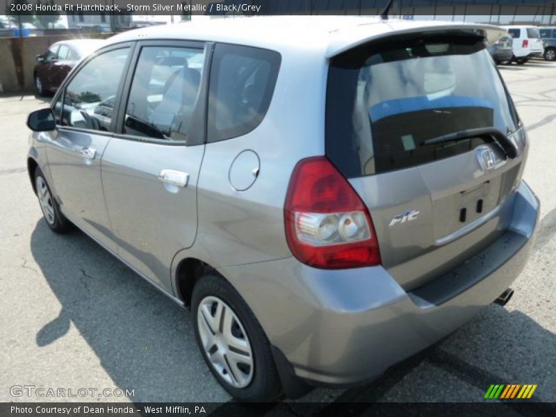 Storm Silver Metallic / Black/Grey 2008 Honda Fit Hatchback