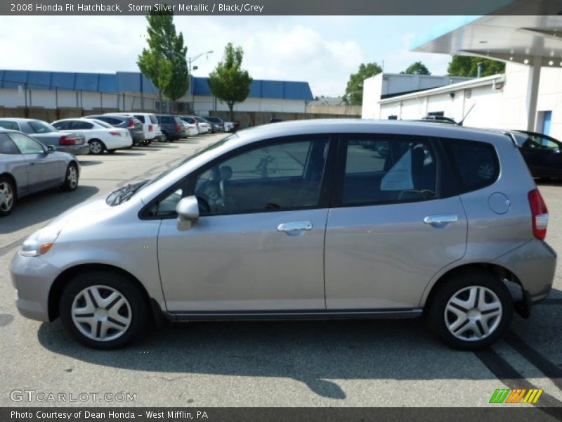 Storm Silver Metallic / Black/Grey 2008 Honda Fit Hatchback