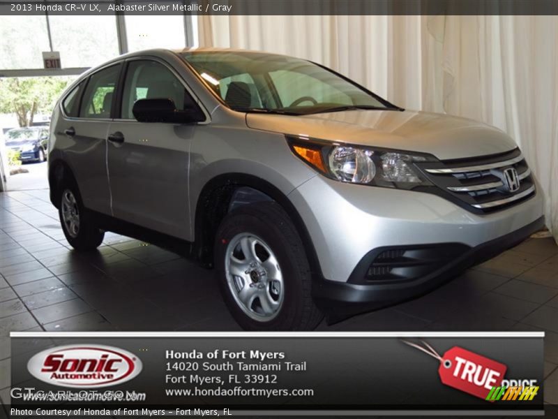 Alabaster Silver Metallic / Gray 2013 Honda CR-V LX