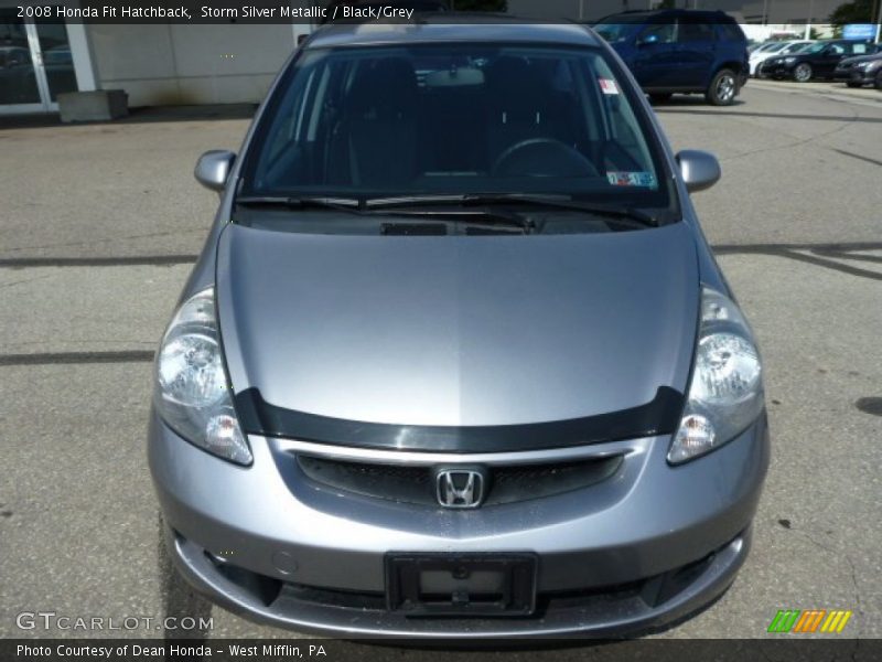 Storm Silver Metallic / Black/Grey 2008 Honda Fit Hatchback