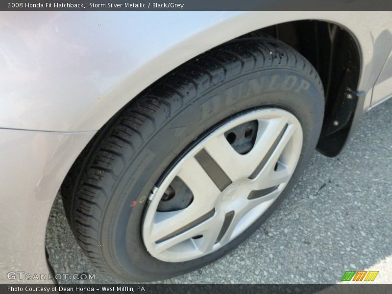Storm Silver Metallic / Black/Grey 2008 Honda Fit Hatchback