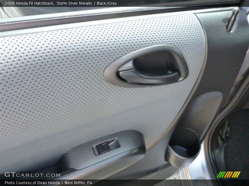Storm Silver Metallic / Black/Grey 2008 Honda Fit Hatchback