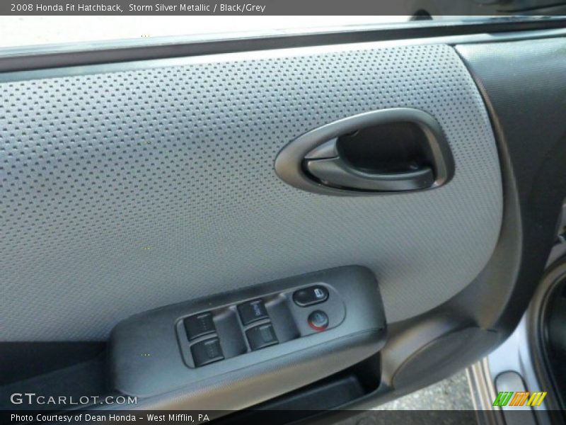 Storm Silver Metallic / Black/Grey 2008 Honda Fit Hatchback