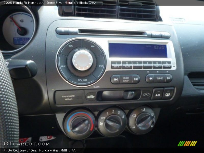 Storm Silver Metallic / Black/Grey 2008 Honda Fit Hatchback