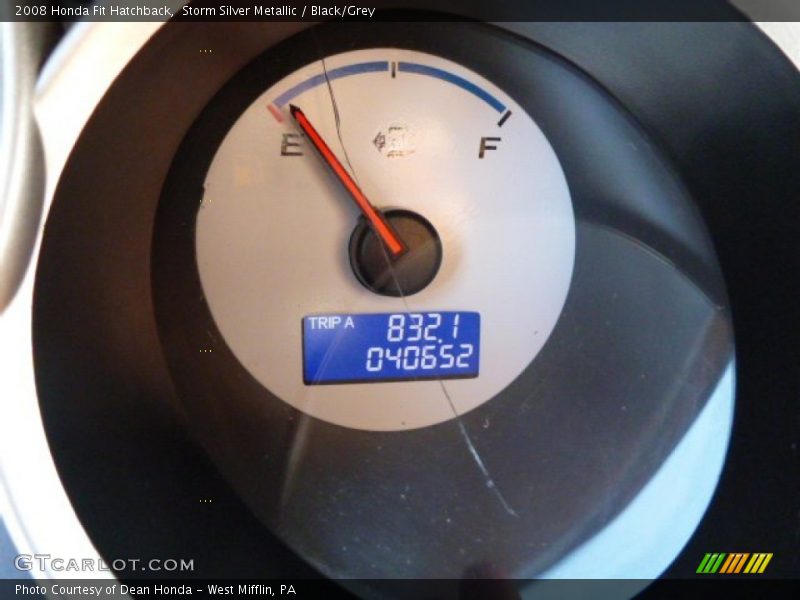 Storm Silver Metallic / Black/Grey 2008 Honda Fit Hatchback