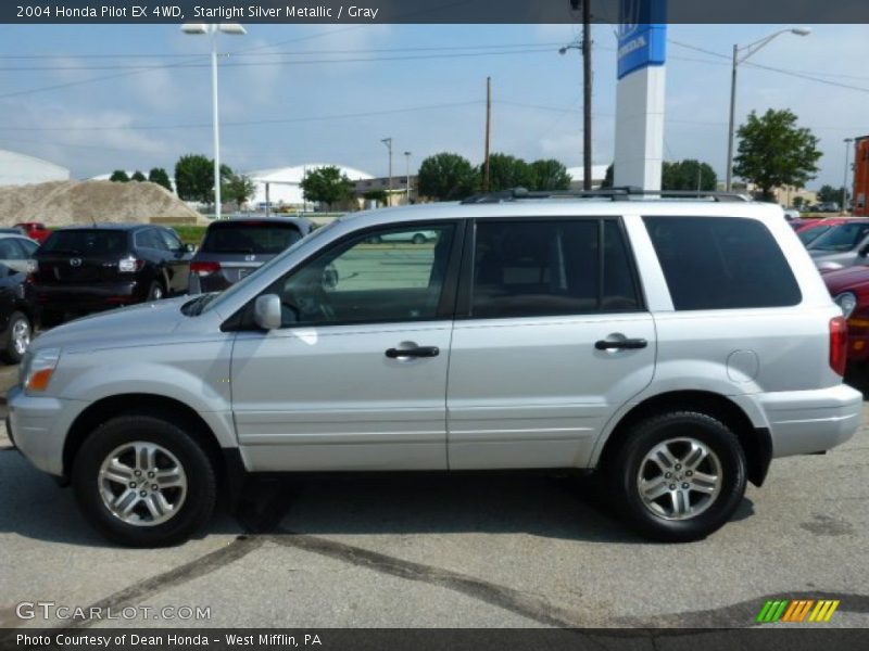 Starlight Silver Metallic / Gray 2004 Honda Pilot EX 4WD