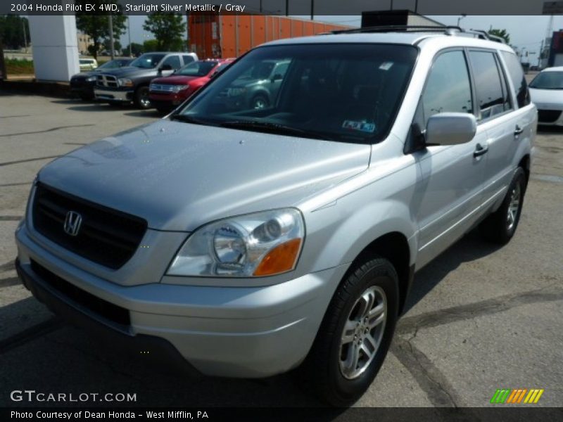 Starlight Silver Metallic / Gray 2004 Honda Pilot EX 4WD