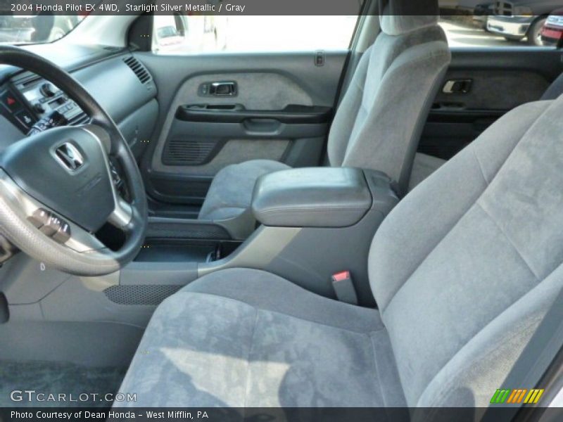 Starlight Silver Metallic / Gray 2004 Honda Pilot EX 4WD