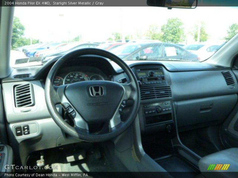 Starlight Silver Metallic / Gray 2004 Honda Pilot EX 4WD