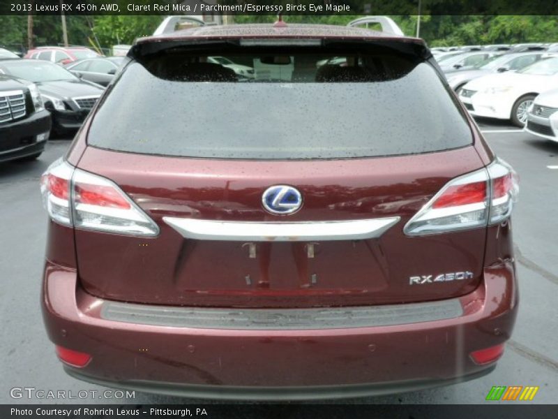 Claret Red Mica / Parchment/Espresso Birds Eye Maple 2013 Lexus RX 450h AWD