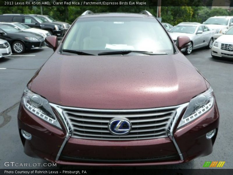 Claret Red Mica / Parchment/Espresso Birds Eye Maple 2013 Lexus RX 450h AWD