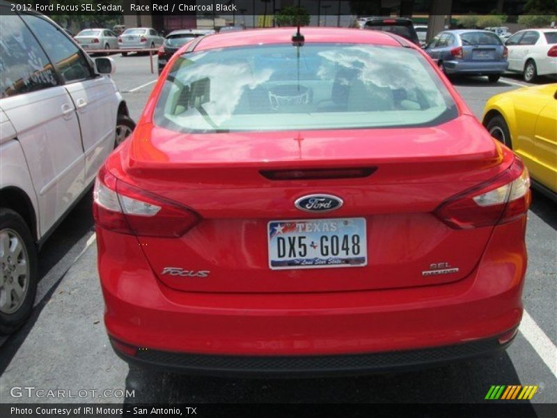 Race Red / Charcoal Black 2012 Ford Focus SEL Sedan
