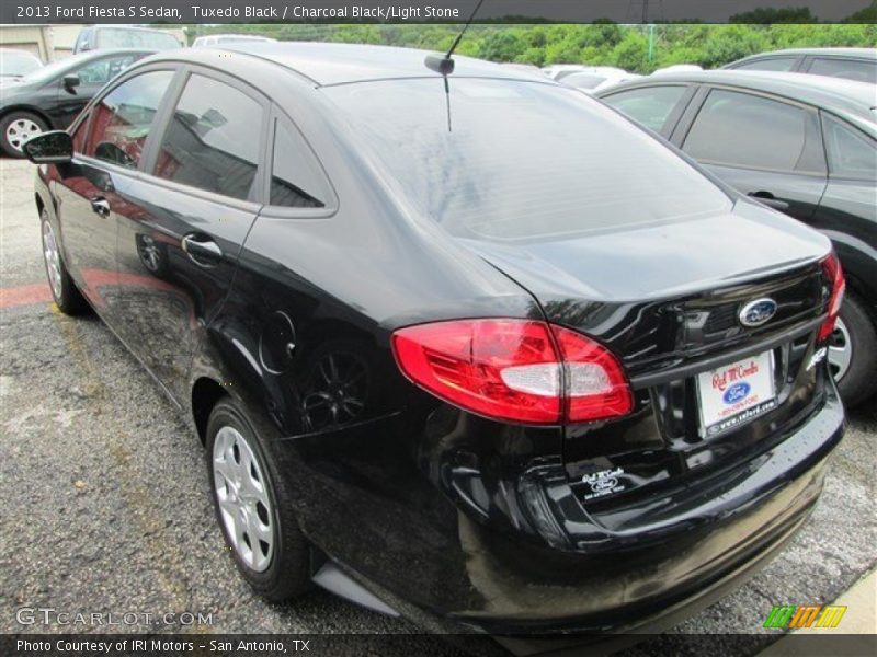 Tuxedo Black / Charcoal Black/Light Stone 2013 Ford Fiesta S Sedan