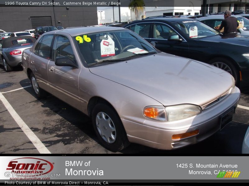 Cashmere Beige Metallic / Beige 1996 Toyota Camry DX Sedan