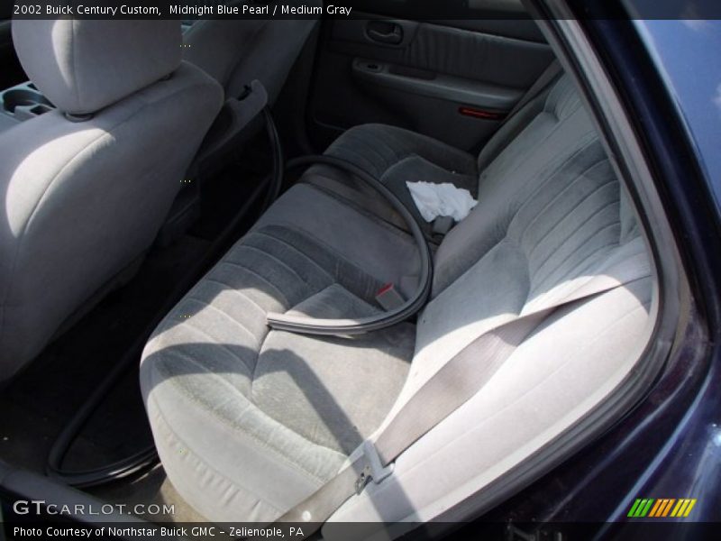 Midnight Blue Pearl / Medium Gray 2002 Buick Century Custom