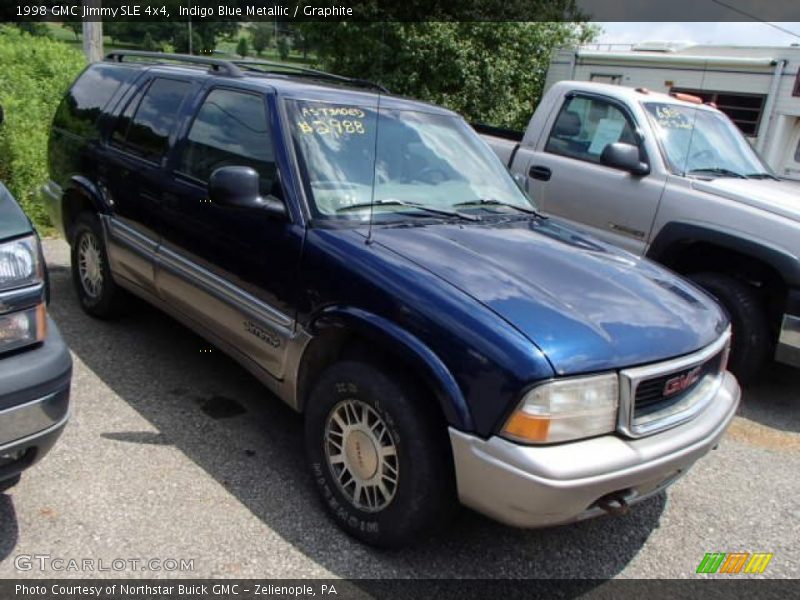 Indigo Blue Metallic / Graphite 1998 GMC Jimmy SLE 4x4