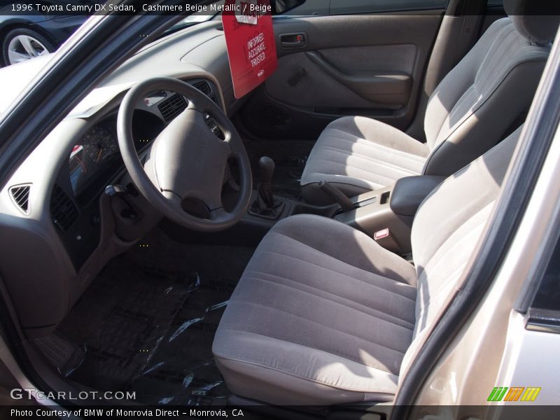 Cashmere Beige Metallic / Beige 1996 Toyota Camry DX Sedan