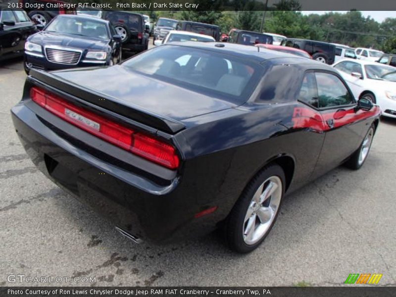 Pitch Black / Dark Slate Gray 2013 Dodge Challenger R/T Classic