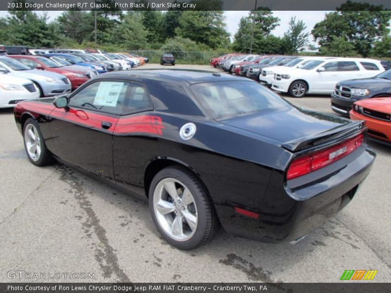 Pitch Black / Dark Slate Gray 2013 Dodge Challenger R/T Classic