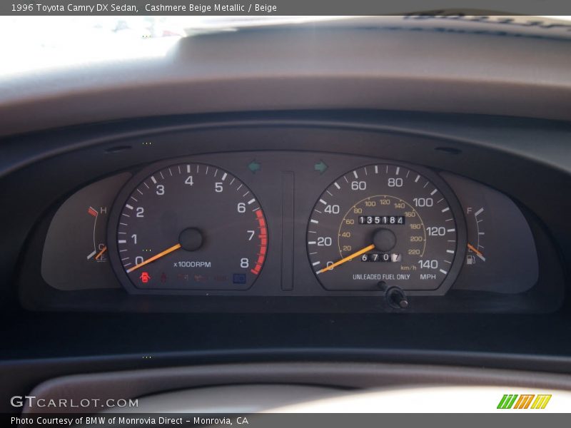 Cashmere Beige Metallic / Beige 1996 Toyota Camry DX Sedan
